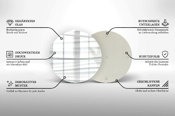 Glas Ceranfeldabdeckung Moderne Struktur