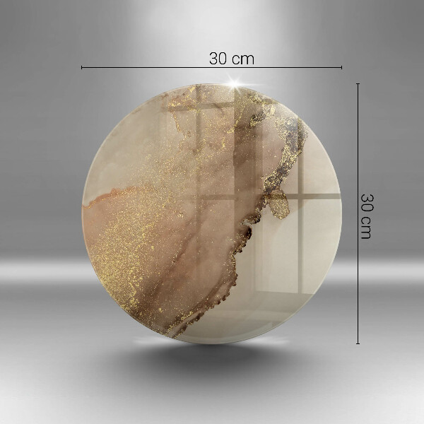 Glas Ceranfeldabdeckung Spritzschutz Goldabstraktion