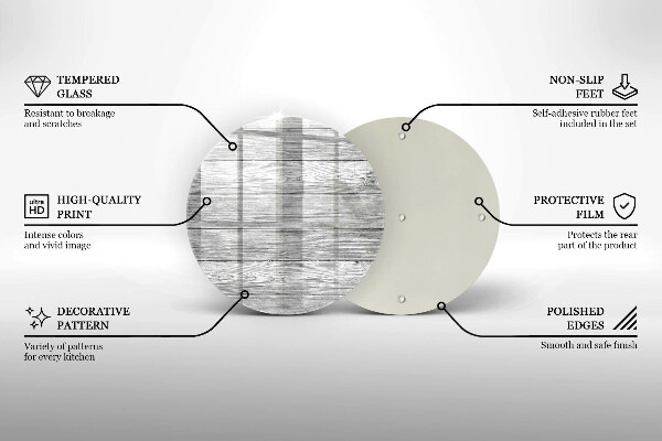 Glas Ceranfeldabdeckung Alte Holzbretter