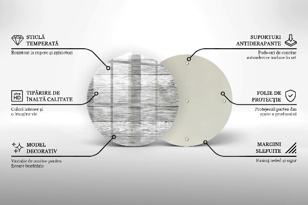Glas Ceranfeldabdeckung Alte Holzbretter