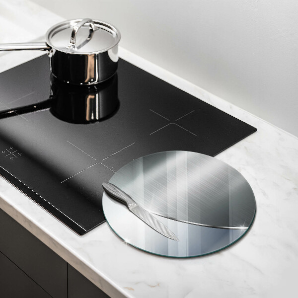 Glas Ceranfeldabdeckung Abstraktionsmuster aus Metall