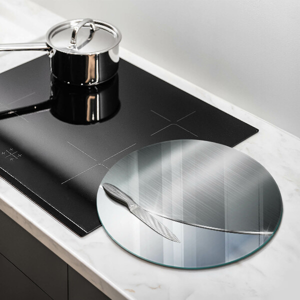 Glas Ceranfeldabdeckung Abstraktionsmuster aus Metall