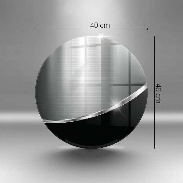 Glas Ceranfeldabdeckung Spritzschutz Abstraktion mit Metall