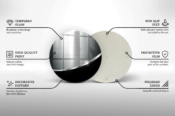Glas Ceranfeldabdeckung Spritzschutz Abstraktion mit Metall