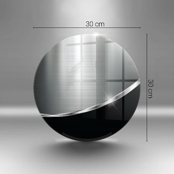 Glas Ceranfeldabdeckung Spritzschutz Abstraktion mit Metall