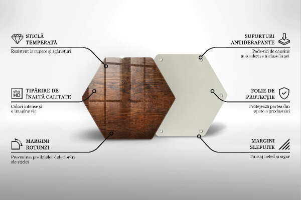 Glas Ceranfeldabdeckung Dunkles Holzbrett
