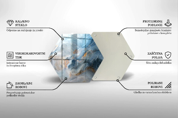 Glas Ceranfeldabdeckung Marmorstruktur