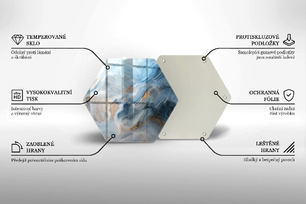 Glas Ceranfeldabdeckung Marmorstruktur