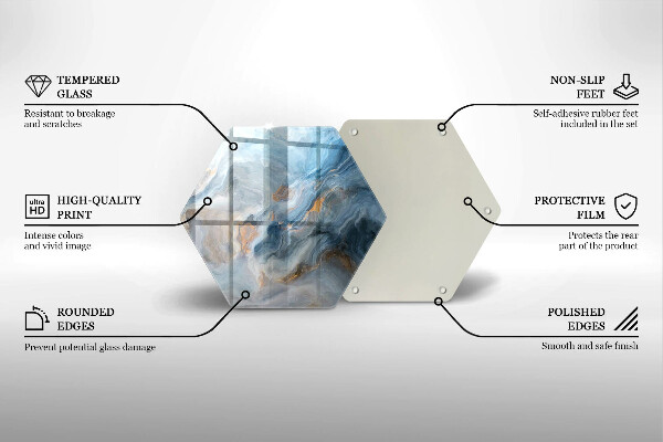 Glas Ceranfeldabdeckung Marmorstruktur