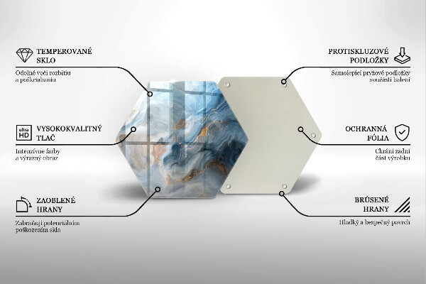Glas Ceranfeldabdeckung Marmorstruktur
