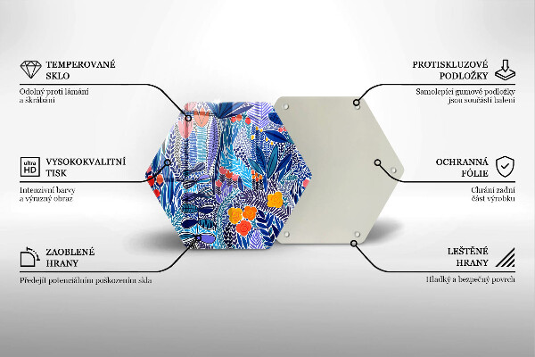 Glas Herdabdeckplatte Bemalte Wiese