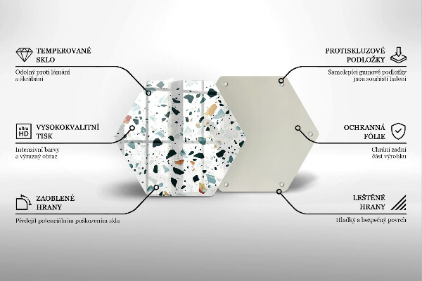 Glas Herdabdeckplatte Helles Steinzeug