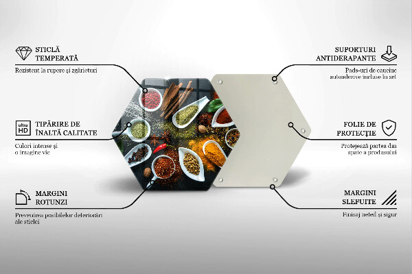 Glas Herdabdeckplatte Küchengewürze