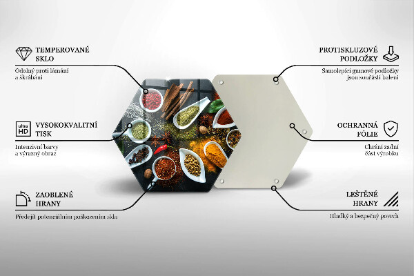 Glas Herdabdeckplatte Küchengewürze