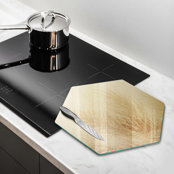 Glas Herdabdeckplatte Strandsandurlaub