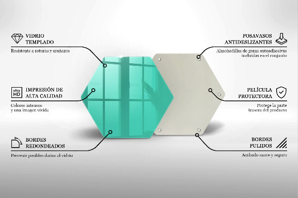 Glas Ceranfeldabdeckung Spritzschutz Grüne Farbe