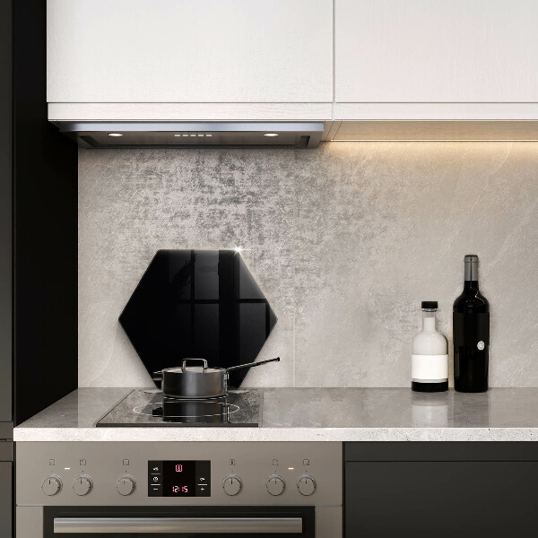 Glas Ceranfeldabdeckung Spritzschutz Schwarze Farbe