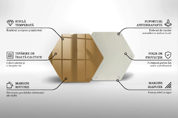 Glas Ceranfeldabdeckung Spritzschutz Beige Farbe