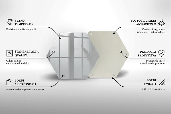 Glas Ceranfeldabdeckung Spritzschutz Graue Farbe