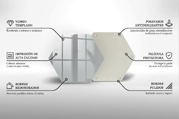 Glas Ceranfeldabdeckung Spritzschutz Graue Farbe