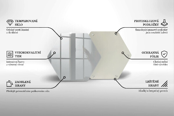 Glas Ceranfeldabdeckung Spritzschutz Graue Farbe
