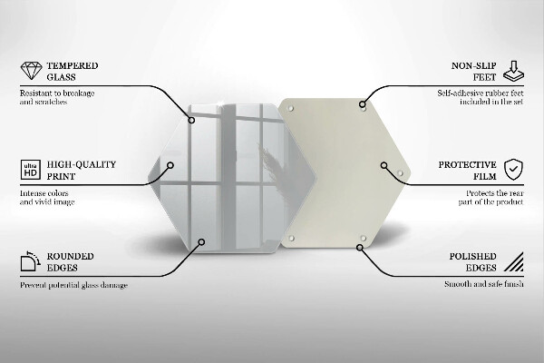 Glas Ceranfeldabdeckung Spritzschutz Graue Farbe