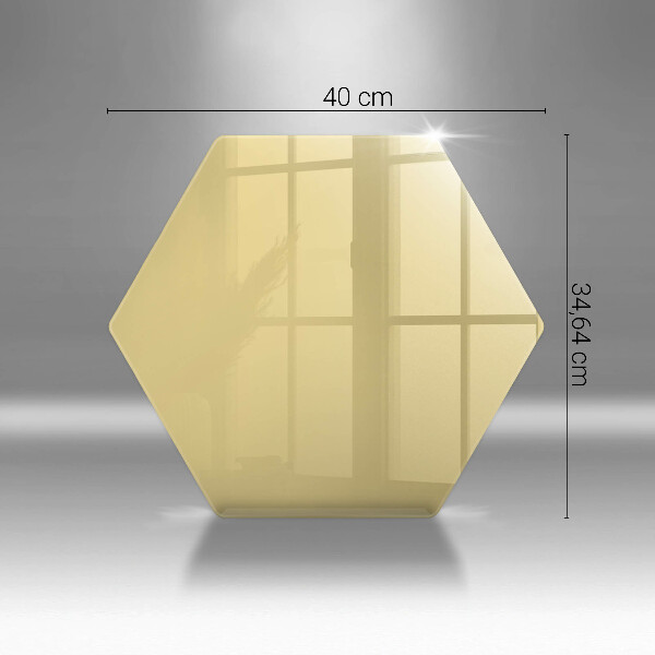 Glas Ceranfeldabdeckung Spritzschutz Gelb