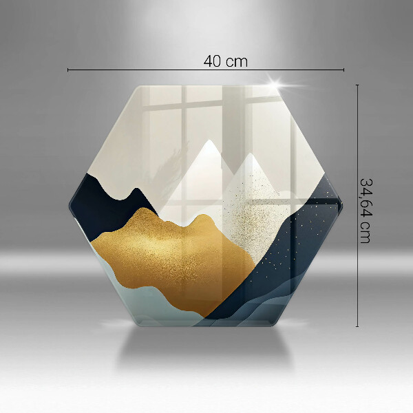 Glas Herdabdeckplatte Abstrakte Berge