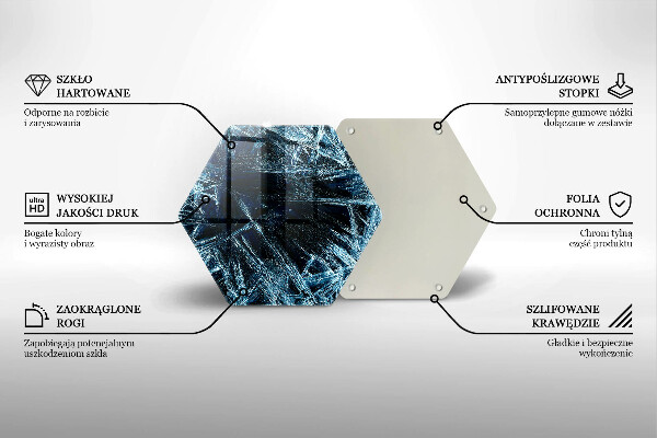 Glas Herdabdeckplatte Struktur aus scharfem Eis