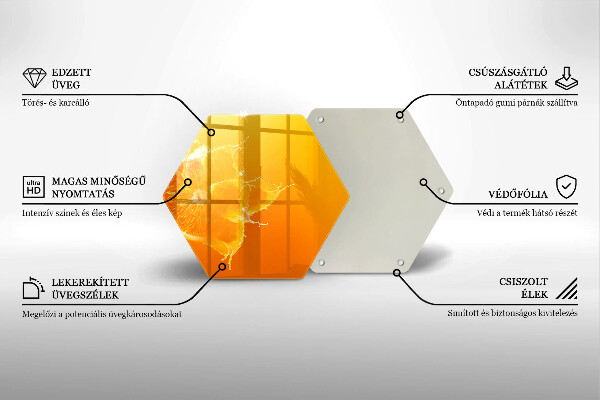 Glas Ceranfeldabdeckung Saftige Orangenfrucht