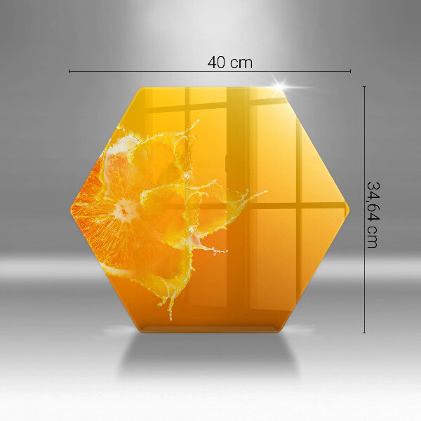 Glas Ceranfeldabdeckung Saftige Orangenfrucht
