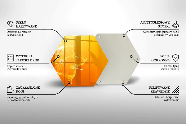 Glas Ceranfeldabdeckung Saftige Orangenfrucht