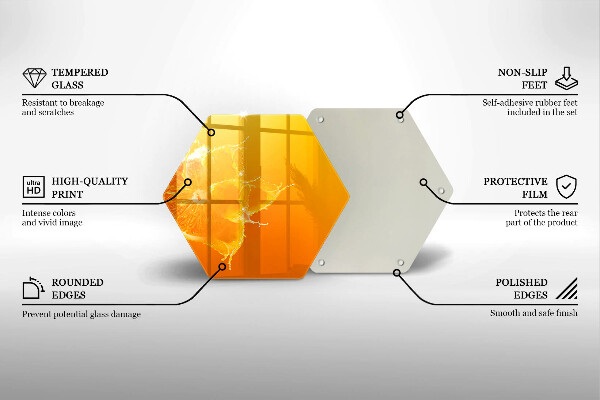 Glas Ceranfeldabdeckung Saftige Orangenfrucht