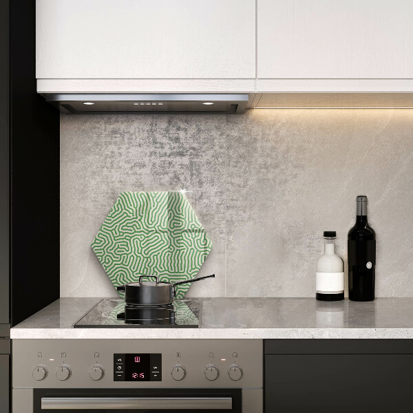 Glas Herdabdeckplatte Abstrakte Linien