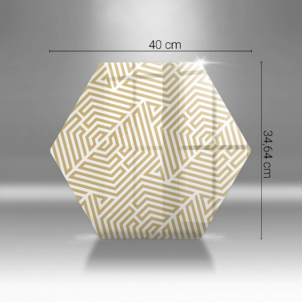 Glas Herdabdeckplatte Geometrische Linien