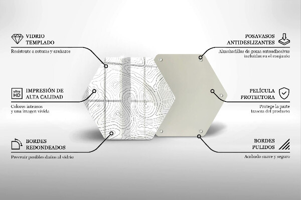Glas Herdabdeckplatte Abstrakte Formen