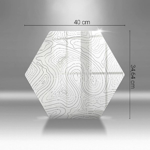 Glas Herdabdeckplatte Abstrakte Formen