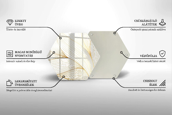 Glas Herdabdeckplatte Modernes Linienmuster