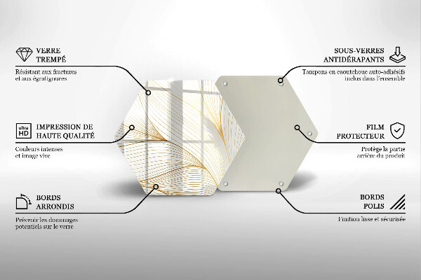 Glas Herdabdeckplatte Modernes Linienmuster