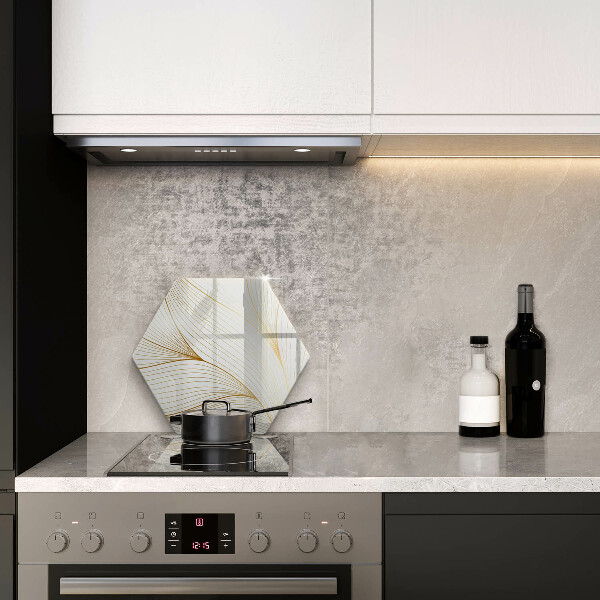 Glas Herdabdeckplatte Modernes Linienmuster