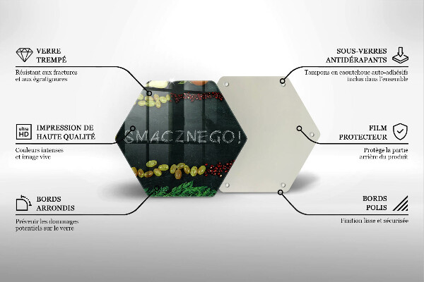 Glas Herdabdeckplatte Aufschrift Guten Appetit!