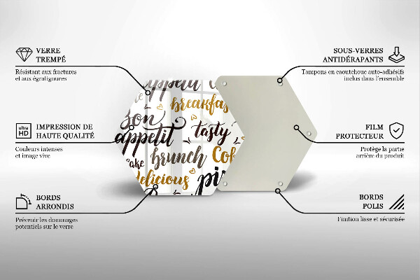 Glas Ceranfeldabdeckung Untertitel Bon appetit