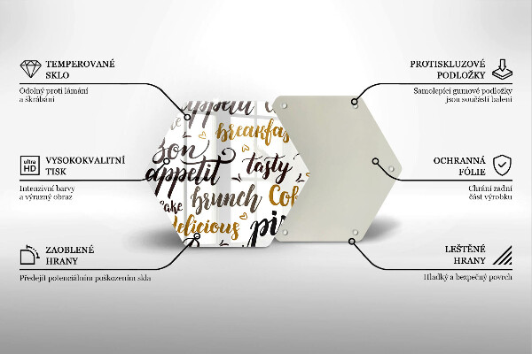 Glas Ceranfeldabdeckung Untertitel Bon appetit