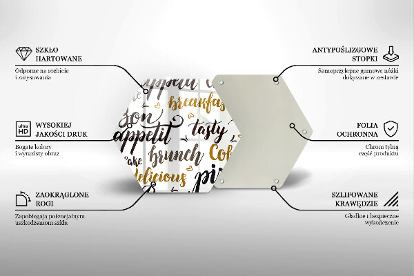 Glas Ceranfeldabdeckung Untertitel Bon appetit
