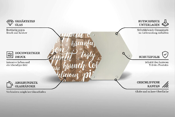 Glas Ceranfeldabdeckung Untertitel Bon appetit