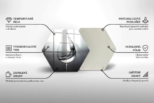 Glas Ceranfeldabdeckung Ein Glas Wasser