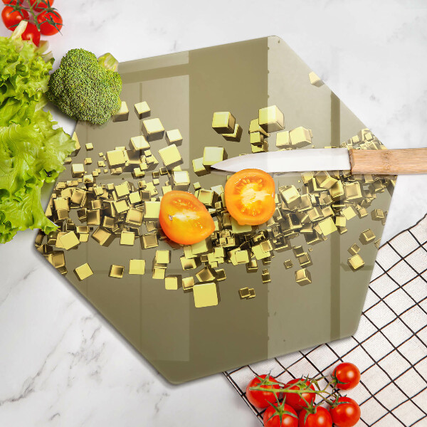 Glas Herdabdeckplatte Abstrakte 3D-Geometrie