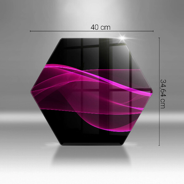 Glas Herdabdeckplatte Rosa Abstraktion