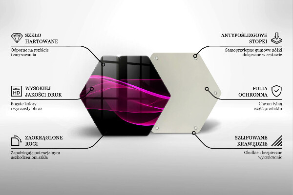 Glas Herdabdeckplatte Rosa Abstraktion