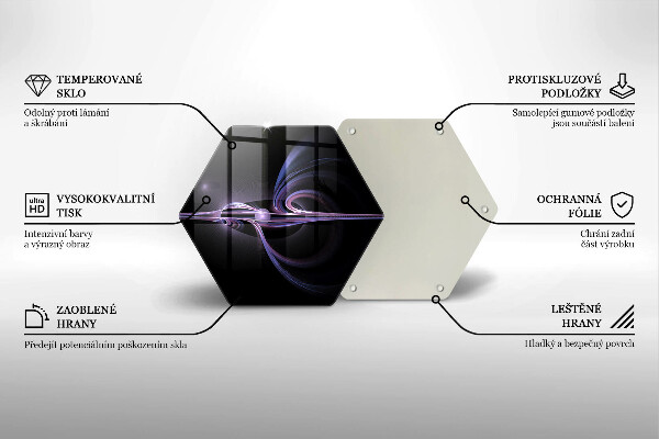 Glas Herdabdeckplatte Moderne Abstraktion
